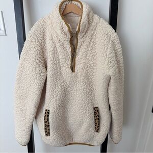 Thread & Supply Cream Sherpa Jacket